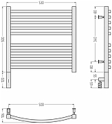 Электрический полотенцесушитель Сунержа Аркус 3.0 50x53 00-5704-5050 Без покрытия-3