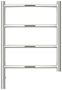 Электрический полотенцесушитель Сунержа Галант 3.0 50x40 00-5800-5040 Без покрытия-1