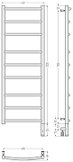 Электрический полотенцесушитель Сунержа Галант 3.0 120x40 00-5801-1240 Без покрытия-3