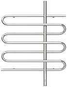 Электрический полотенцесушитель Сунержа Эпатаж 3.0 80x60.8 00-5851-8060 Без покрытия-1