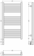 Электрический полотенцесушитель Сунержа Модус 3.1 80x40 00-5900-8040 Без покрытия-3