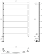 Электрический полотенцесушитель Сунержа Галант 3.1 80x60 00-6000-8060 Без покрытия-3