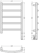Электрический полотенцесушитель Сунержа Галант 3.1 60x40 00-6001-6040 Без покрытия-3