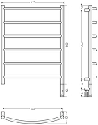 Электрический полотенцесушитель Сунержа Галант 3.1 80x60 00-6001-8060 Без покрытия-3