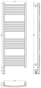 Электрический полотенцесушитель Сунержа Богема 3.1 выгнутая 120x40 00-6002-1240 Без покрытия-3