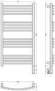 Электрический полотенцесушитель Сунержа Богема 3.1 выгнутая 100x50 00-6003-1050 Без покрытия-3