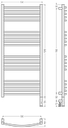 Электрический полотенцесушитель Сунержа Богема 3.1 выгнутая 120x50 00-6003-1250 Без покрытия-3