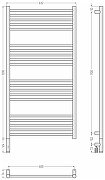 Электрический полотенцесушитель Сунержа Богема 3.1 прямая 120x60 00-6004-1260 Без покрытия-3