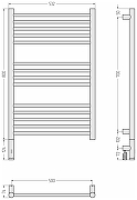 Электрический полотенцесушитель Сунержа Богема 3.1 прямая 80x50 00-6004-8050 Без покрытия-3