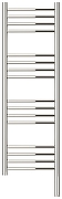 Электрический полотенцесушитель Сунержа Богема 3.1 прямая 100x30 00-6005-1030 Без покрытия-1