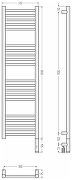 Электрический полотенцесушитель Сунержа Богема 3.1 прямая 120x30 00-6005-1230 Без покрытия-3