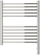 Электрический полотенцесушитель Сунержа Богема 3.1 прямая 60x50 00-6005-6050 Без покрытия-1