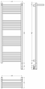 Электрический полотенцесушитель Сунержа Богема 3.1 с 1 полкой 120x40 00-6007-1240 Без покрытия-3