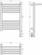 Электрический полотенцесушитель Сунержа Богема 3.1 с 1 полкой 60x40 00-6007-6040 Без покрытия-3
