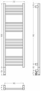 Электрический полотенцесушитель Сунержа Богема 3.1 прямая 100x30 020-6004-1030 цвет Шампань-3