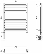 Электрический полотенцесушитель Сунержа Богема 3.1 прямая 50x40 020-6004-5040 цвет Шампань-3