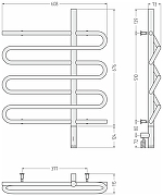 Электрический полотенцесушитель Сунержа Эпатаж 3.0 80x60.8 022-5851-8060 цвет Матовая шампань-2