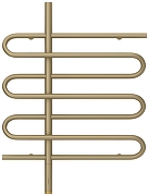 Электрический полотенцесушитель Сунержа Эпатаж 3.0 80x60.8 032-5850-8060 цвет Матовое золото-1