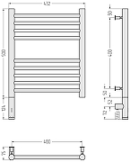 Электрический полотенцесушитель Сунержа Богема 3.0 прямая 50x40 03-5804-5040 цвет Золото-3