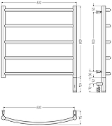 Электрический полотенцесушитель Сунержа Галант 3.0 60x60 05-5801-6060 цвет Состаренная бронза-3