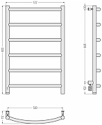 Электрический полотенцесушитель Сунержа Галант 4.0 80x50 12-0830-8050 цвет Белый-3