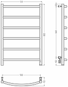 Электрический полотенцесушитель Сунержа Галант 4.0 80x50 12-0831-8050 цвет Белый-3