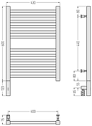 Электрический полотенцесушитель Сунержа Модус 3.0 60x40 31-5700-6040 цвет Матовый чёрный-3