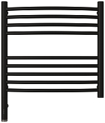 Электрический полотенцесушитель Сунержа Богема 3.0 выгнутая 50x50 31-5802-5050 цвет Матовый чёрный-1