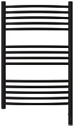 Электрический полотенцесушитель Сунержа Богема 3.0 выгнутая 80x50 31-5803-8050 цвет Матовый чёрный-1