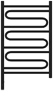 Электрический полотенцесушитель Сунержа Элегия 3.0 80x50 31-5818-8050 цвет Матовый чёрный-1