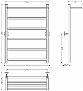 Водяной полотенцесушитель Сунержа Универсал-54 80x50 00654-8050 Без покрытия-3