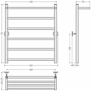 Водяной полотенцесушитель Сунержа Универсал-54 80x60 00654-8060 Без покрытия-3