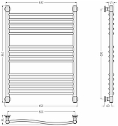 Водяной полотенцесушитель Сунержа Флюид+  80x60 020-0222-8060 цвет Шампань-2
