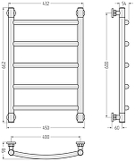 Водяной полотенцесушитель Сунержа Галант+ 60x40 032-0200-6040 цвет Матовое золото-2