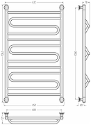 Водяной полотенцесушитель Сунержа Элегия+ 100x60 12-0205-1060 цвет Белый-2