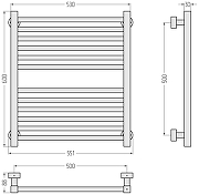 Водяной полотенцесушитель Сунержа Модус PRO 60x50 32-0450-6050 цвет Золотой шёлк-2