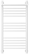 Водяной полотенцесушитель Сунержа Богема+ с 1 полкой 80x40 12-0223-8040 цвет Белый-1