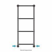 Водяной полотенцесушитель Сунержа Ренессанс 126x50 12-0281-1250 цвет Белый-3