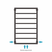 Водяной полотенцесушитель Сунержа Канцлер 80x50 022-0254-8050 цвет Матовая шампань-5