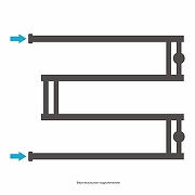 Водяной полотенцесушитель Сунержа High-Tech+ 50x65 020-4050-5065 цвет Шампань-3