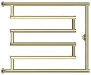 Водяной полотенцесушитель Сунержа High-Tech+ 50x65 020-4052-5065 цвет Шампань-1