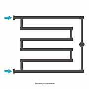Водяной полотенцесушитель Сунержа High-Tech+ 50x65 020-4052-5065 цвет Шампань-3