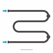 Водяной полотенцесушитель Сунержа М-образный 50x65 022-4008-5065 цвет Матовая шампань-3