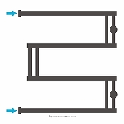 Водяной полотенцесушитель Сунержа High-Tech+ 60x60 022-4050-6060 цвет Матовая шампань-3