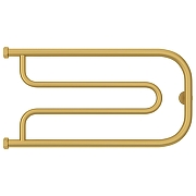Водяной полотенцесушитель Сунержа Гусли 32x65 032-4009-3265 цвет Матовое золото-1