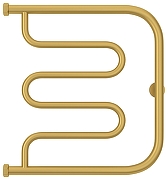 Водяной полотенцесушитель Сунержа Лира 50x50 032-4011-5050 цвет Матовое золото-1