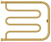 Водяной полотенцесушитель Сунержа Лира 50x65 032-4012-5065 цвет Матовое золото-1