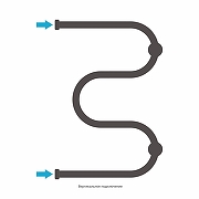 Водяной полотенцесушитель Сунержа М-образный 60x40 03-4007-6040 цвет Золото-3