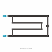 Водяной полотенцесушитель Сунержа High-Tech+ 32x65 12-4051-3265 цвет Белый-3