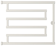 Водяной полотенцесушитель Сунержа High-Tech+ 50x65 12-4052-5065 цвет Белый-1